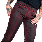 All Access Collection Pants Hellraiser Coated Jeans - Crimson