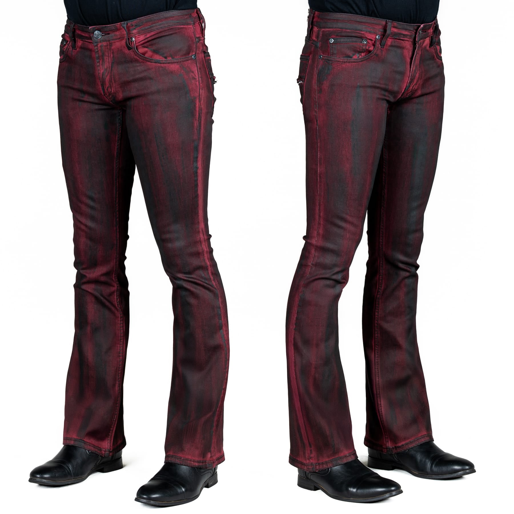 All Access Collection Pants Hellraiser Coated Jeans - Crimson