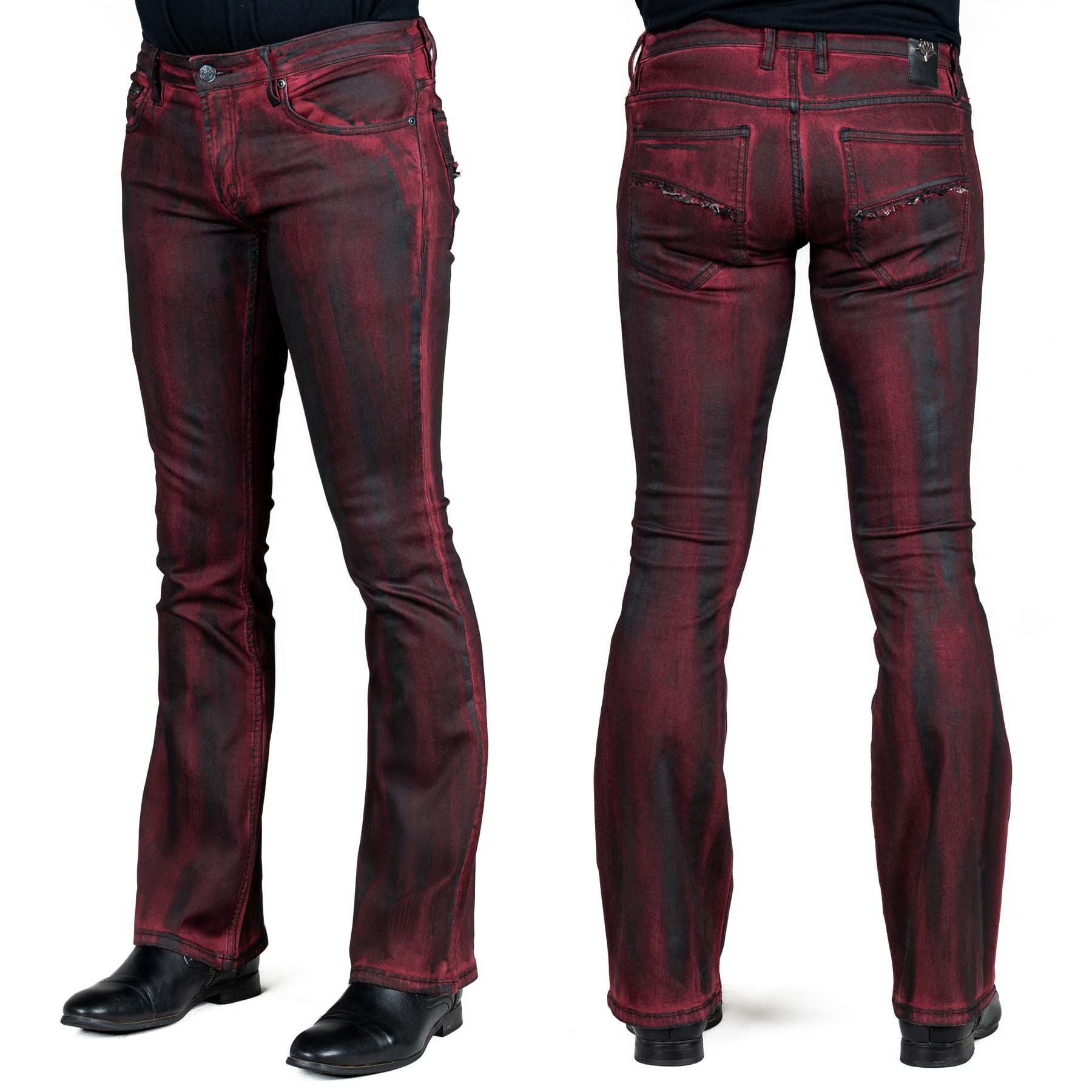 All Access Collection Pants Hellraiser Coated Jeans - Crimson