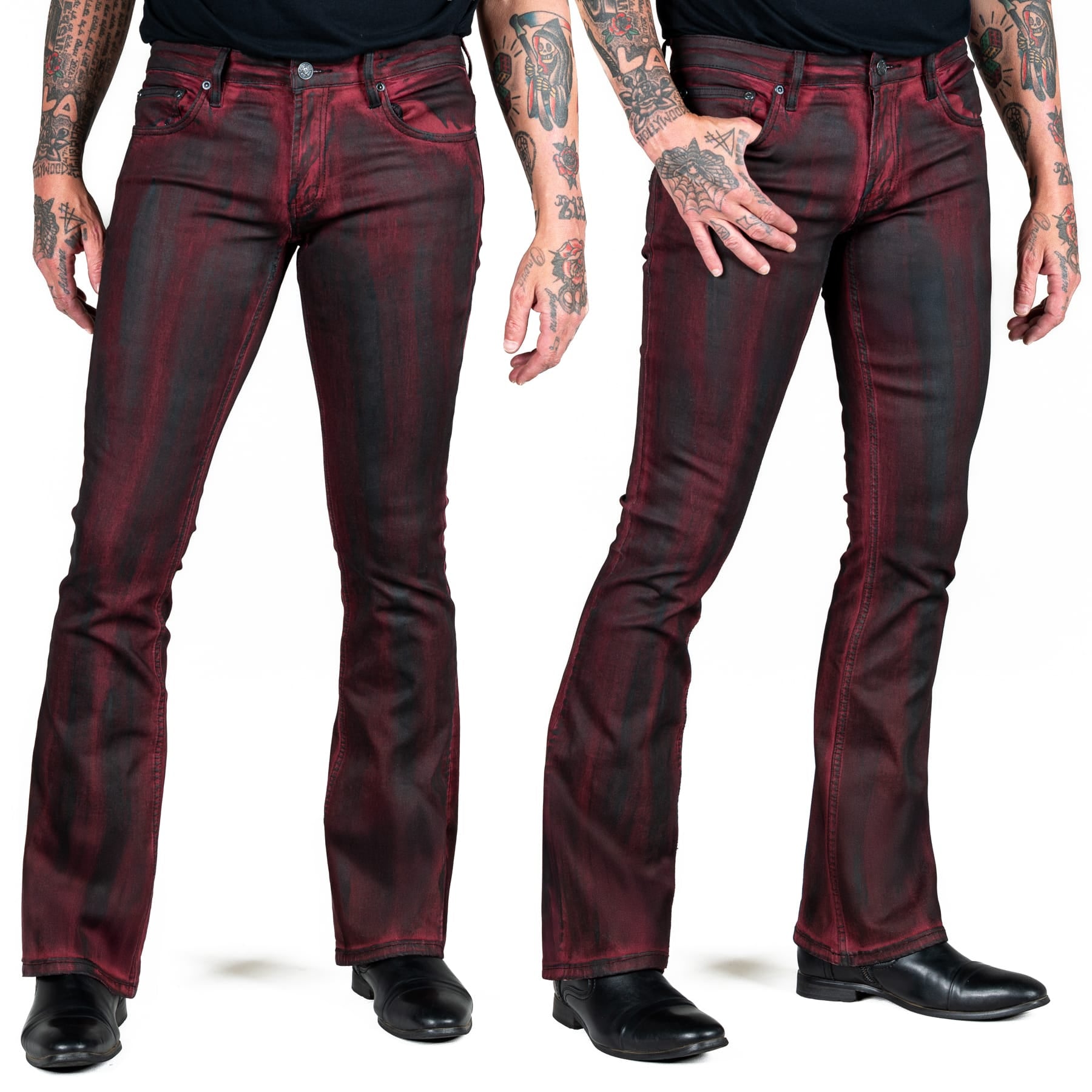 All Access Collection Pants Hellraiser Coated Jeans - Crimson