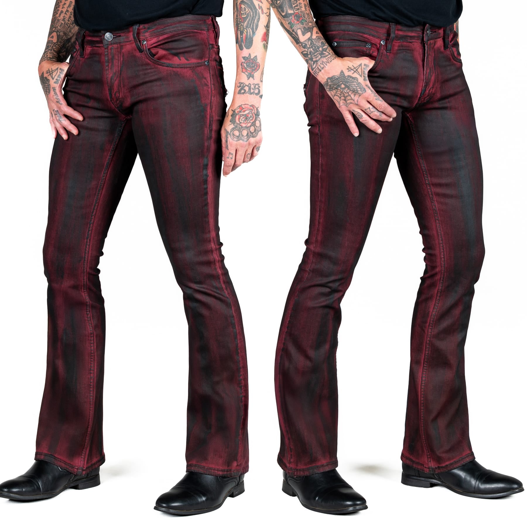 All Access Collection Pants Hellraiser Coated Jeans - Crimson
