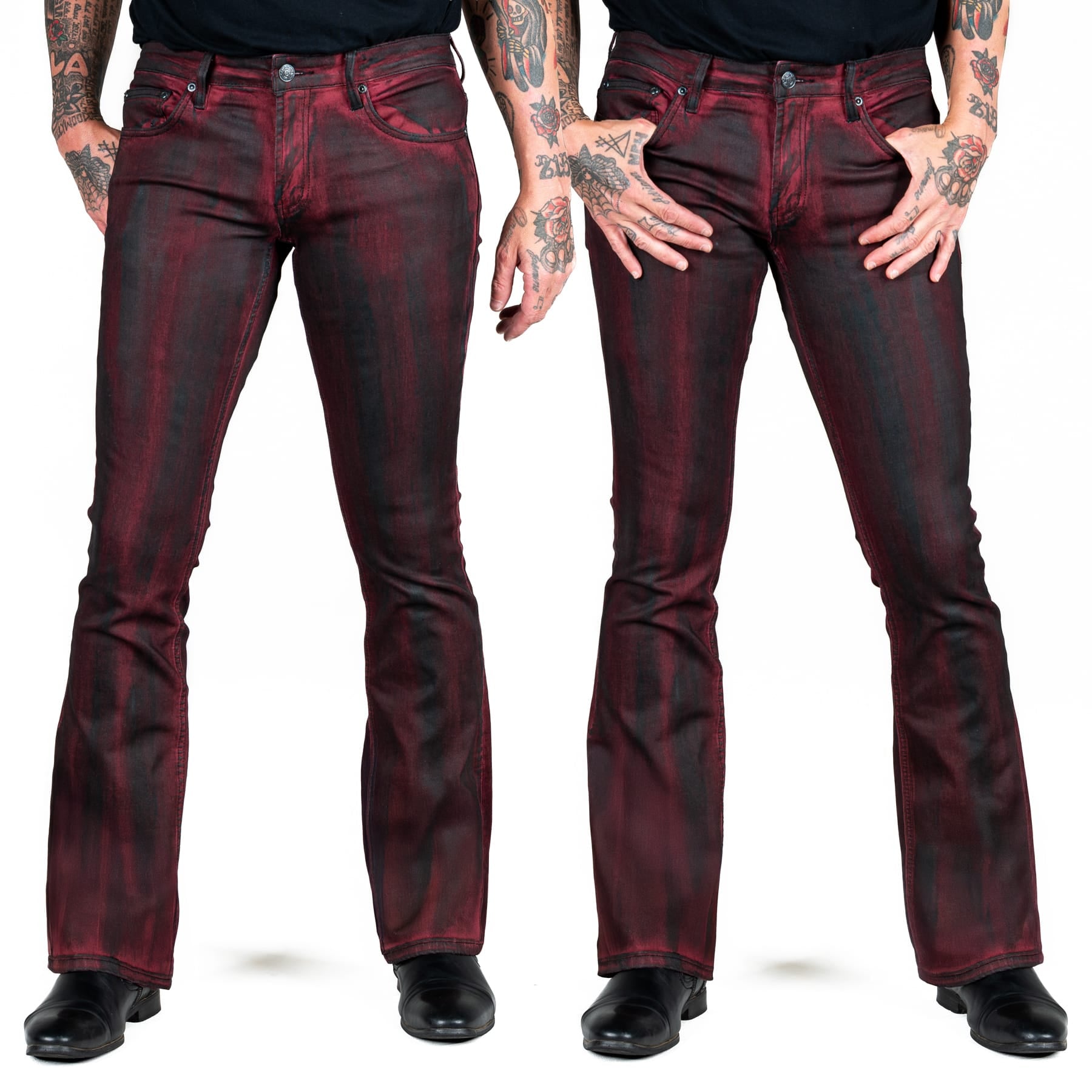 All Access Collection Pants Hellraiser Coated Jeans - Crimson