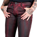 All Access Collection Pants Hellraiser Coated Jeans - Crimson
