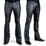 All Access Collection Pants Hellraiser Side Button Waxed Denim Jeans - Black