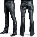 All Access Collection Pants Hellraiser Side Button Waxed Denim Jeans - Black