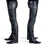 All Access Collection Pants Hellraiser Side Button Waxed Denim Jeans - Black