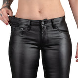 All Access Collection Pants Hellraiser Side Button Waxed Denim Jeans - Black