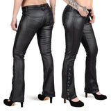 All Access Collection Pants Hellraiser Side Button Waxed Denim Jeans - Black