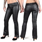 All Access Collection Pants Hellraiser Side Button Waxed Denim Jeans - Black