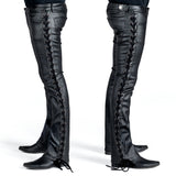 All Access Collection Pants Hellraiser Side Laced Waxed Denim Jeans - Black