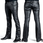 All Access Collection Pants Hellraiser Side Laced Waxed Denim Jeans - Black