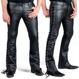 All Access Collection Pants Hellraiser Side Laced Waxed Denim Jeans - Black