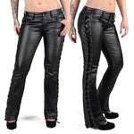 All Access Collection Pants Hellraiser Side Laced Waxed Denim Jeans - Black