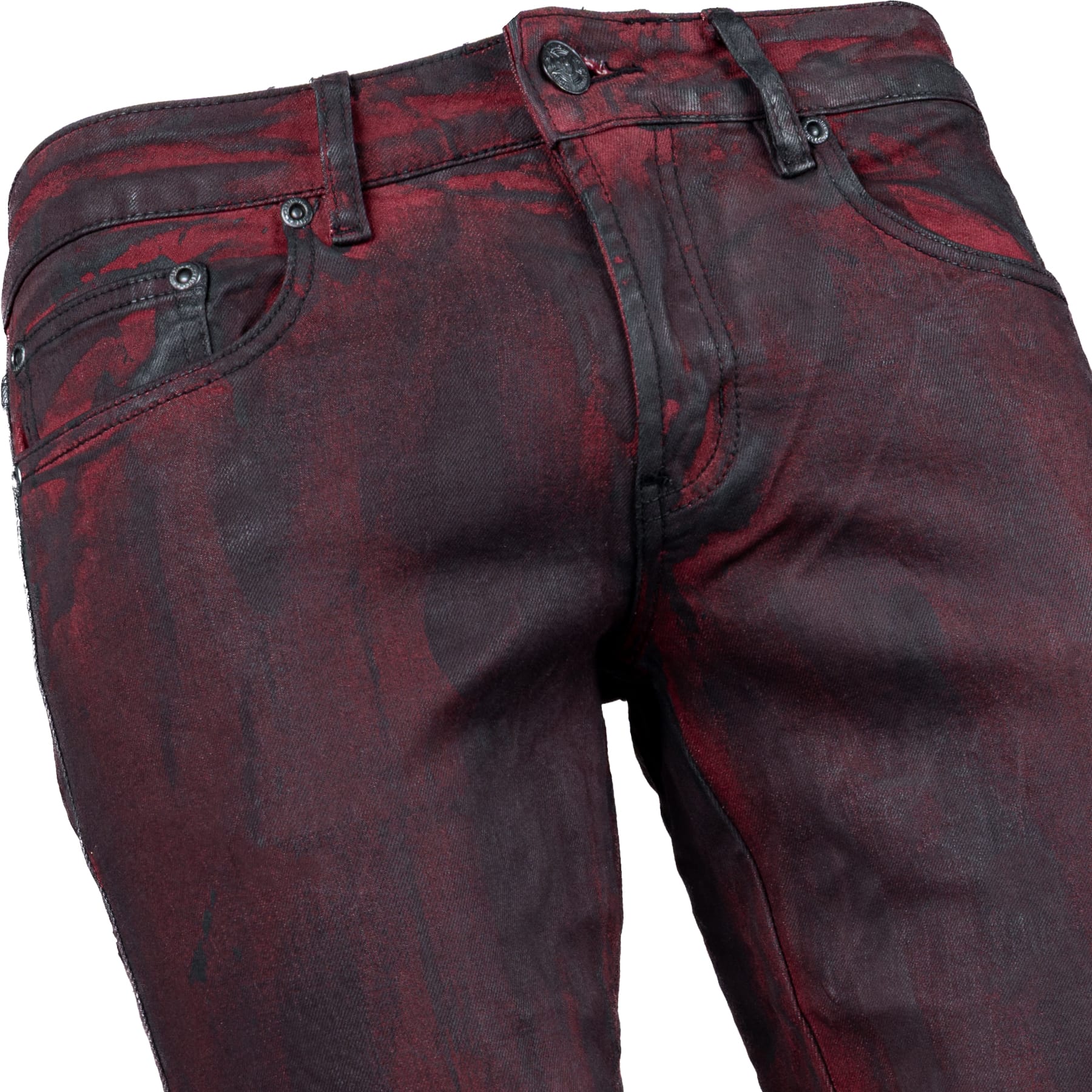 All Access Collection Pants Rampager Coated Jeans - Crimson - Ready to Ship - Size 30x32