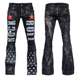 All Access Collection Pants Rock N Roll Star Jeans - Skull Patch - Ready to Ship - Size 34x31