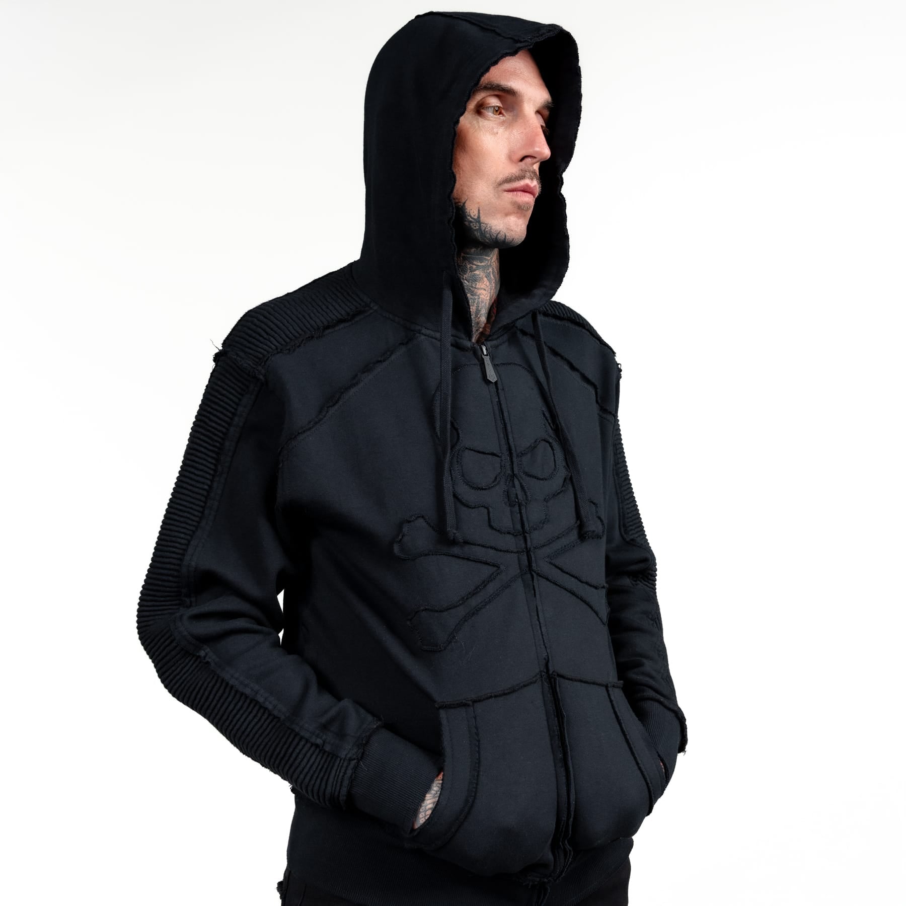 Artist Asylum Collection Hoodie Black Skull Hoodie