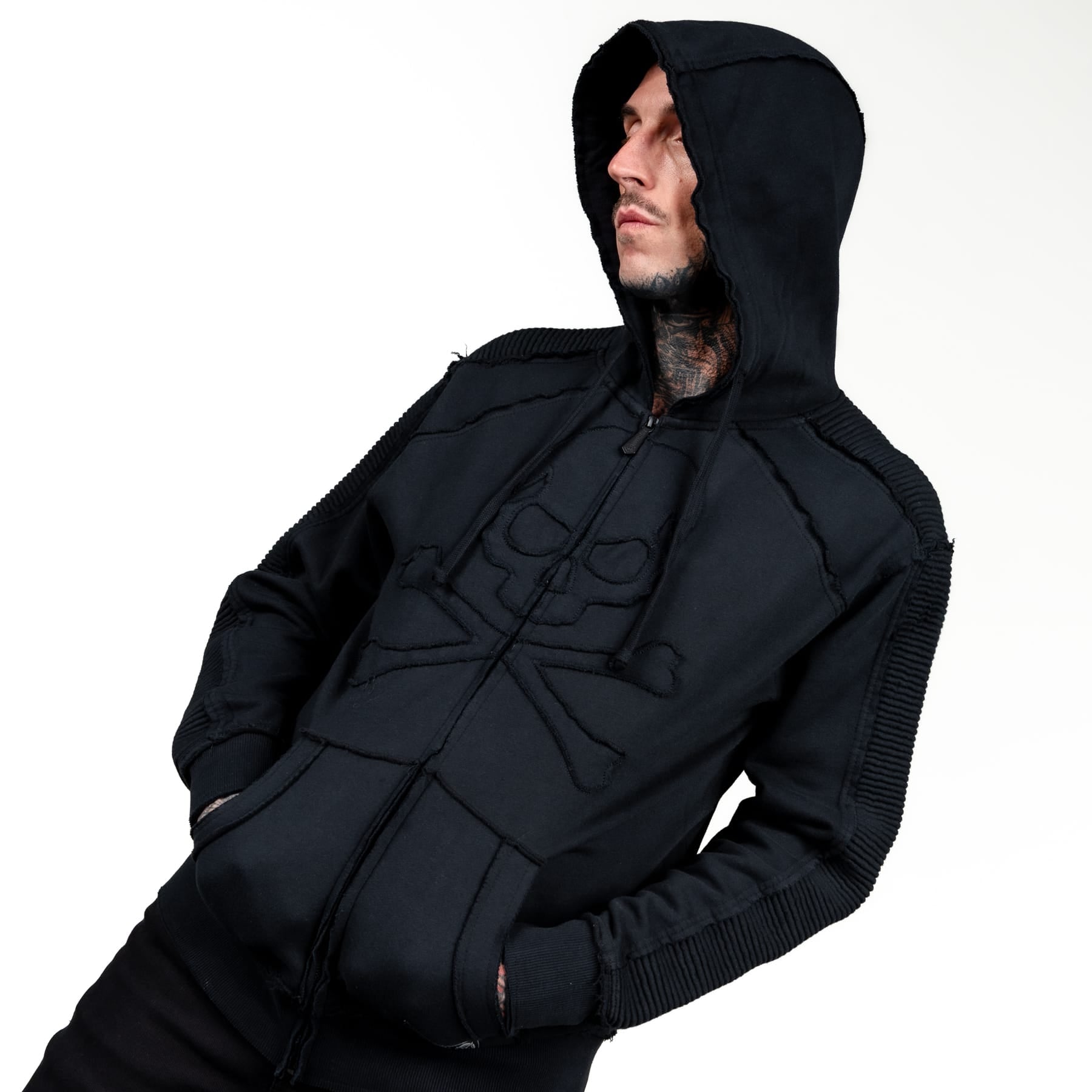 Artist Asylum Collection Hoodie Black Skull Hoodie