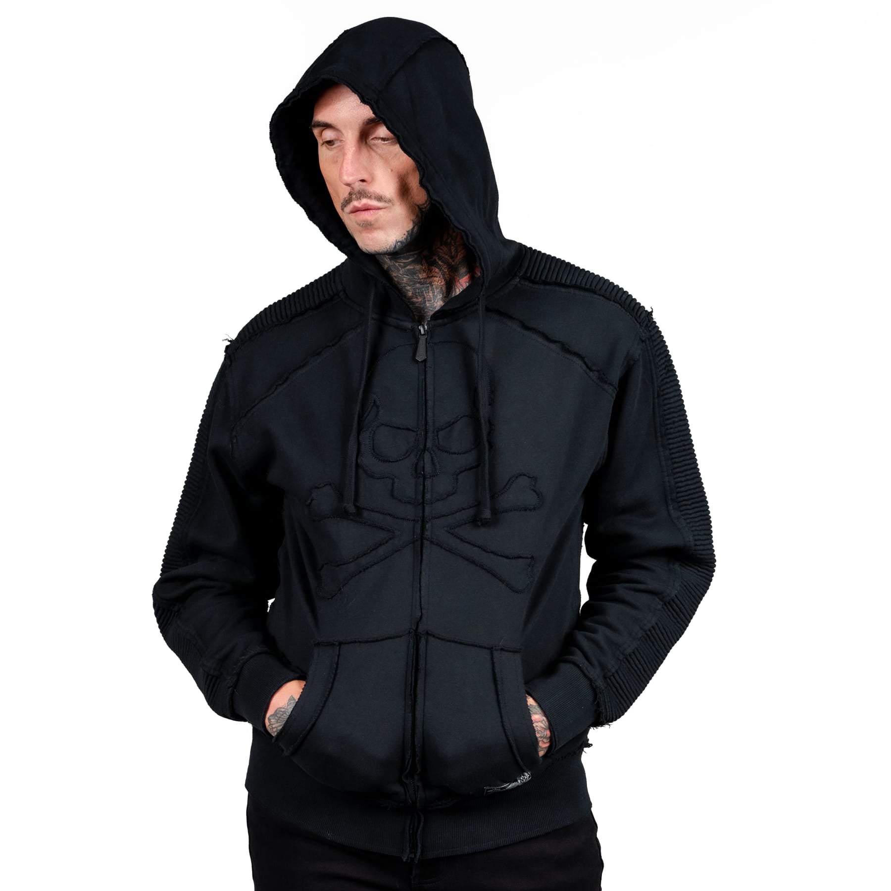 Artist Asylum Collection Hoodie Black Skull Hoodie