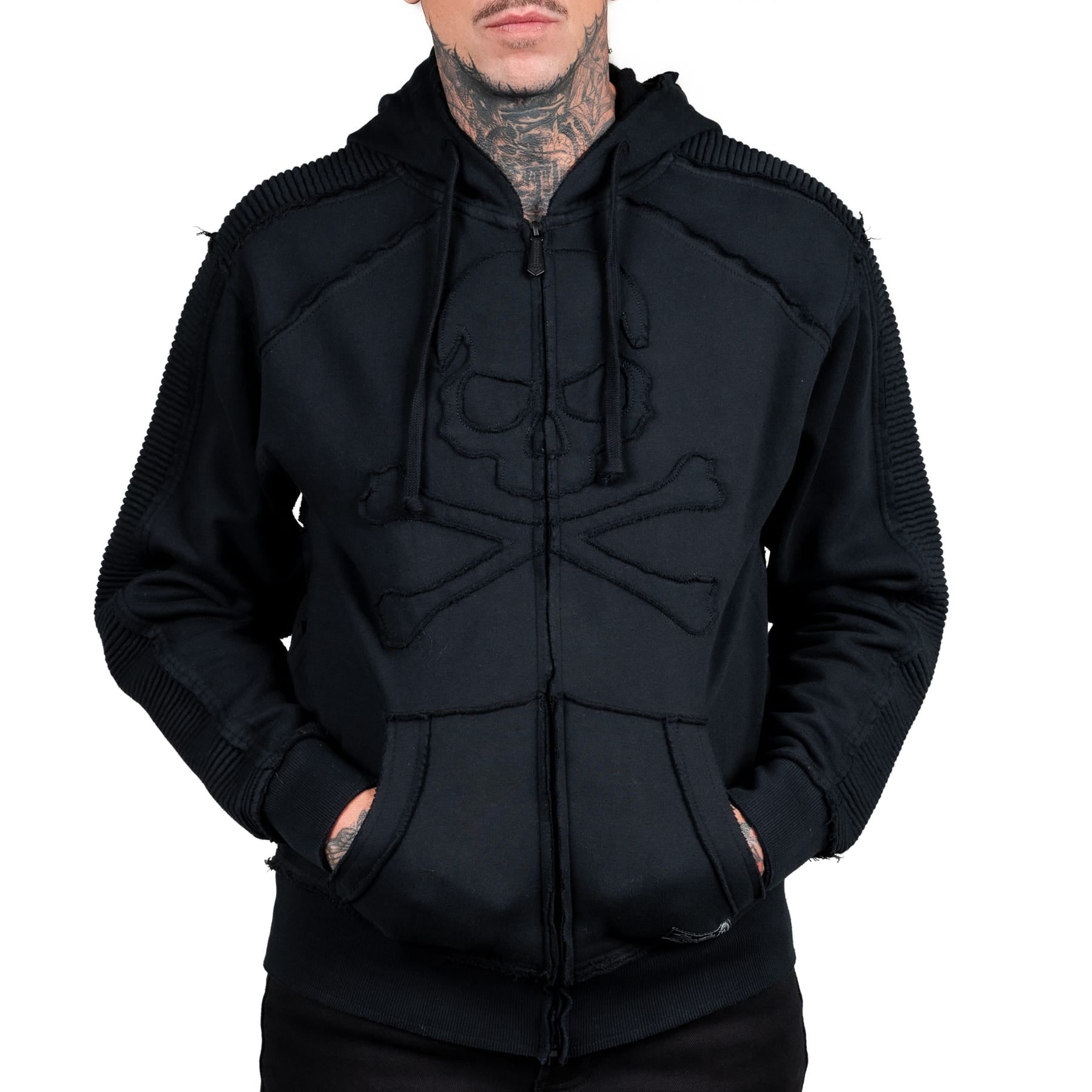 Artist Asylum Collection Hoodie Black Skull Hoodie