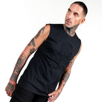 Artist Asylum Collection T-Shirt Black Skull Tee - Sleeveless