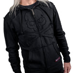 Artist Asylum Collection Hoodie Black Skull Zip Hoodie