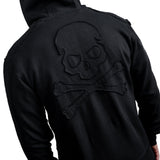 Artist Asylum Collection Hoodie Black Skull Zip Hoodie