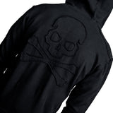 Artist Asylum Collection Hoodie Black Skull Zip Hoodie
