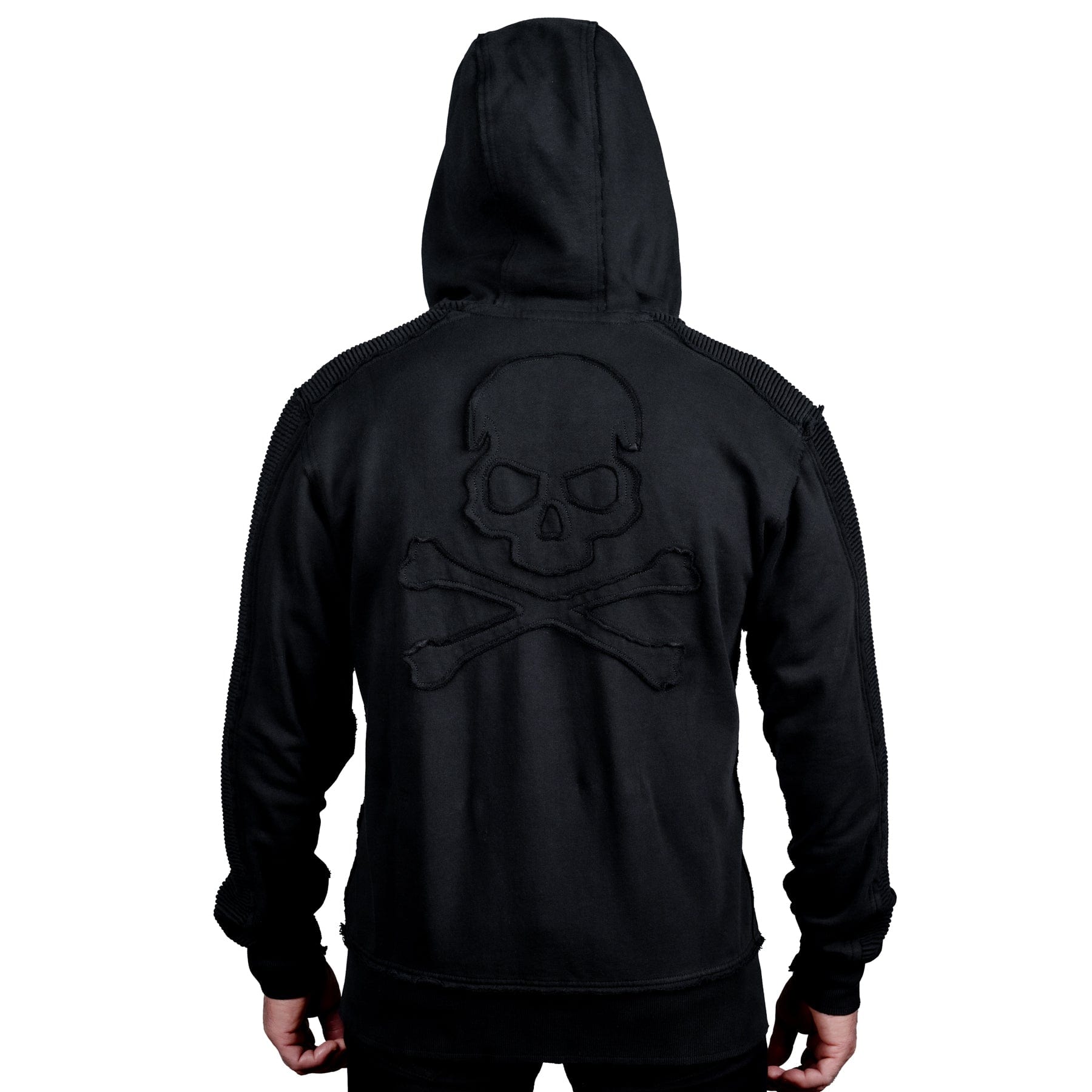 Artist Asylum Collection Hoodie Black Skull Zip Hoodie