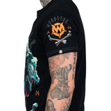 Wornstar Clothing Mens Skull T-Shirt Boneyard Mens Tee - Black