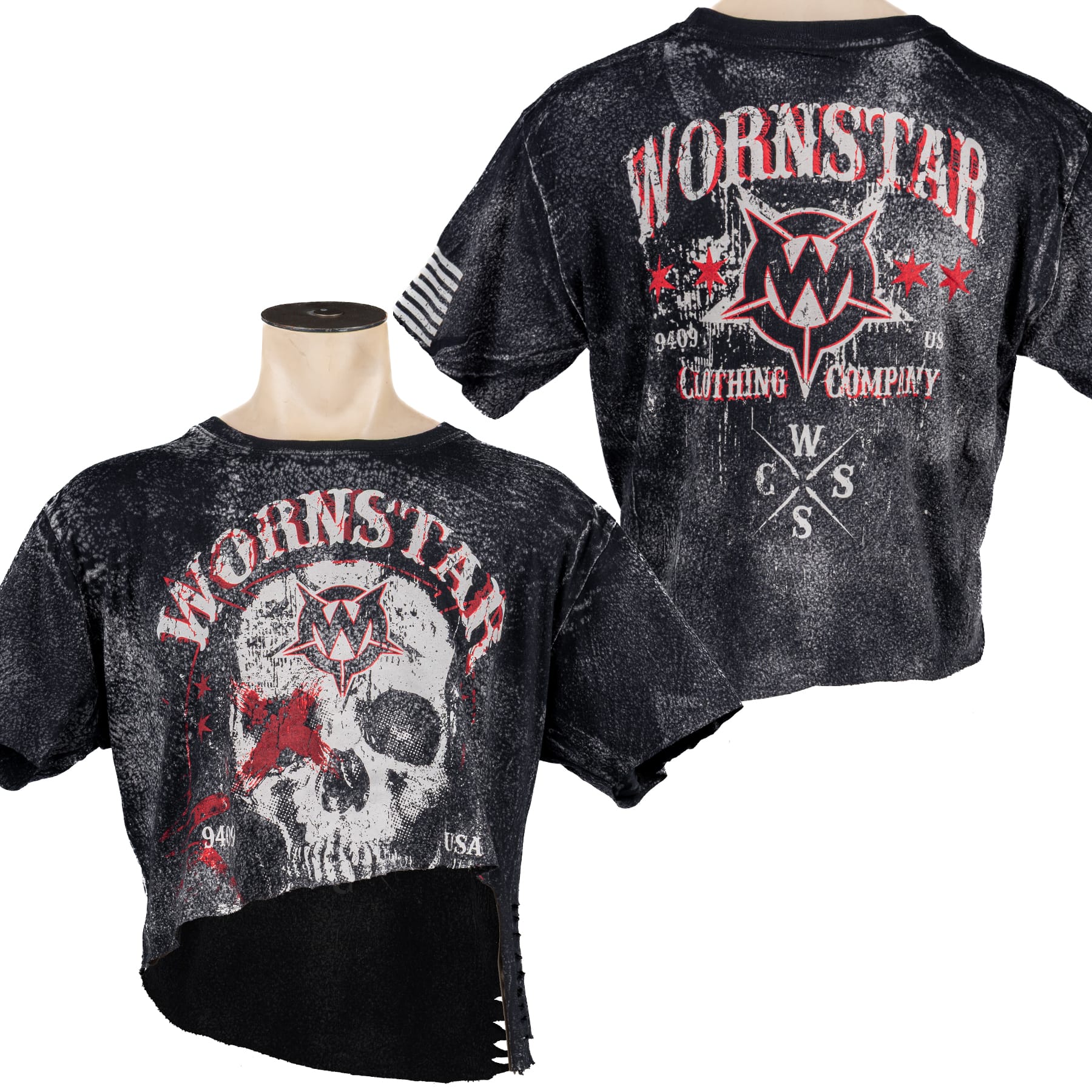 Artist Asylum Collection T-Shirt Death Mechanic Tee - Ready to Ship - Cropped Cut Tee