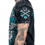 Wornstar Clothing Mens Skull T-Shirt Elegantly Wasted Mens Tee - Black