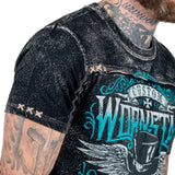 Wornstar Clothing Mens Skull T-Shirt Elegantly Wasted Mens Tee - Black