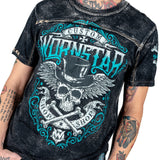Wornstar Clothing Mens Skull T-Shirt Elegantly Wasted Mens Tee - Black
