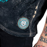 Wornstar Clothing Mens Skull T-Shirt Elegantly Wasted Mens Tee - Black