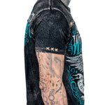 Wornstar Clothing Mens Skull T-Shirt Elegantly Wasted Mens Tee - Black