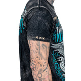 Wornstar Clothing Mens Skull T-Shirt Elegantly Wasted Mens Tee - Black