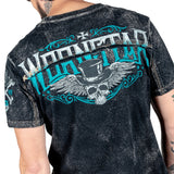Wornstar Clothing Mens Skull T-Shirt Elegantly Wasted Mens Tee - Black