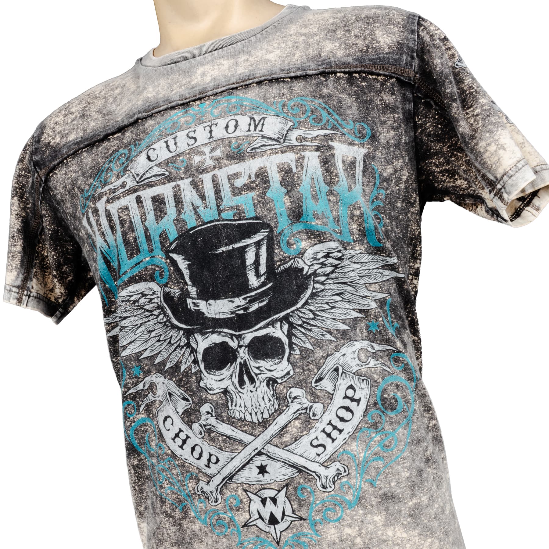 Artist Asylum Collection T-Shirt Elegantly Wasted Tee - Gray
