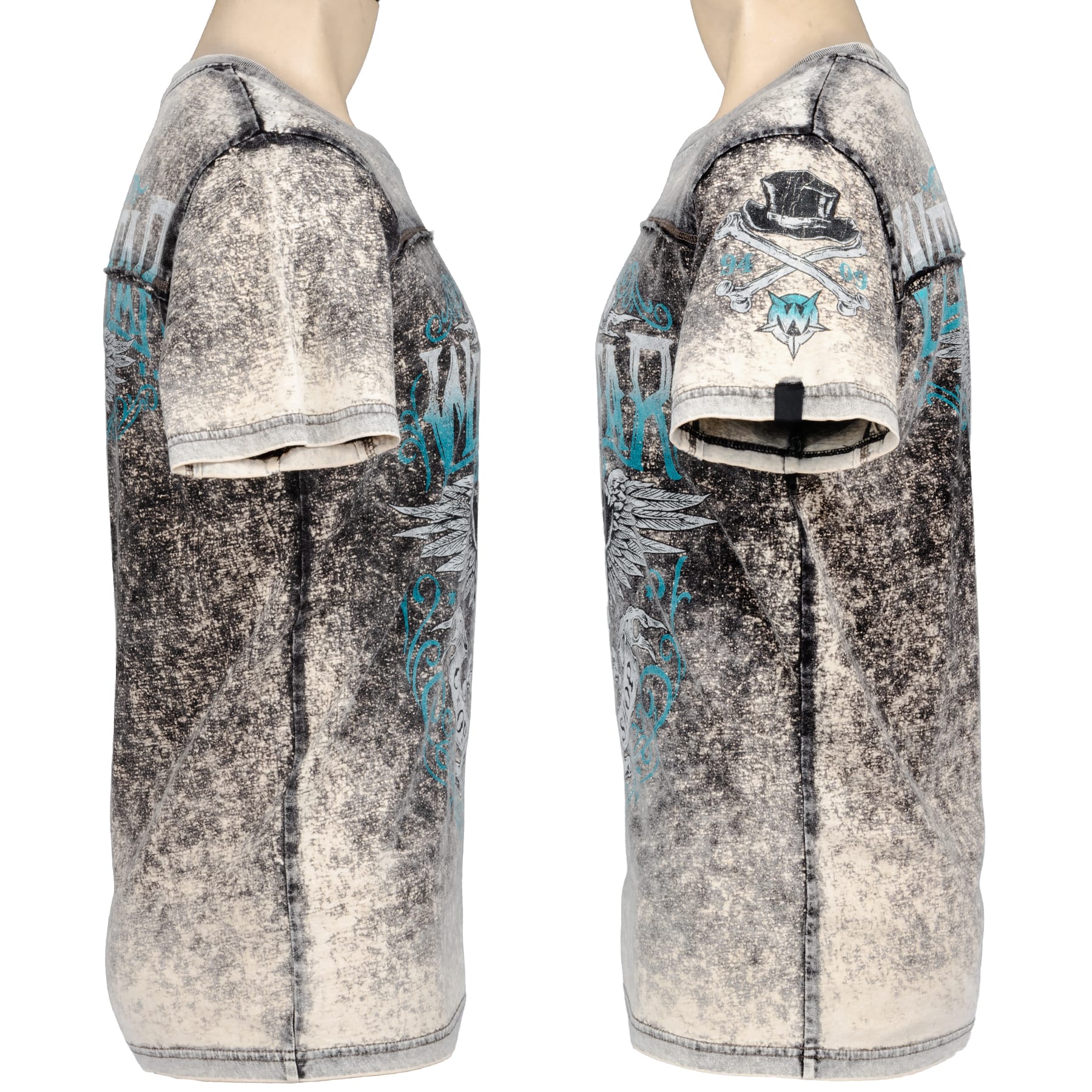 Artist Asylum Collection T-Shirt Elegantly Wasted Tee - Gray