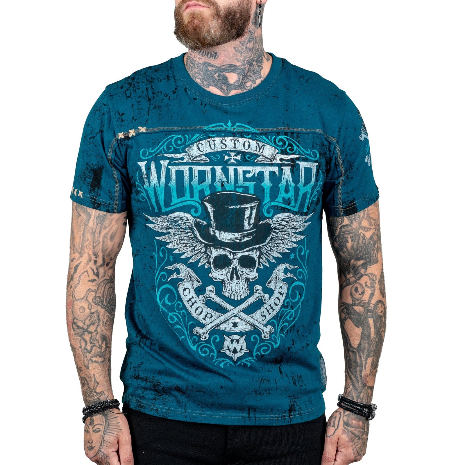 Artist Asylum Collection T-Shirt Elegantly Wasted Tee - Teal