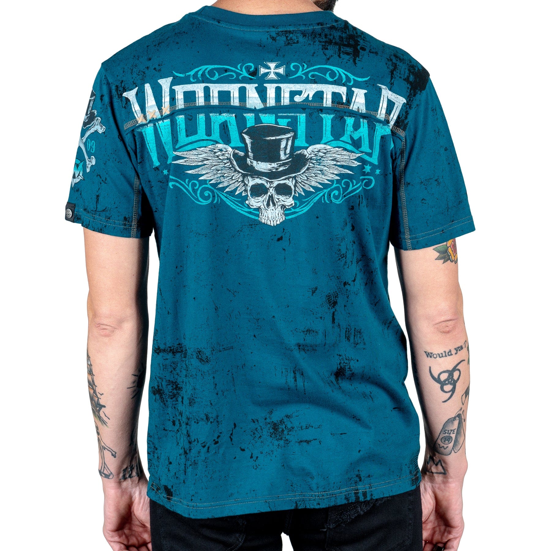 Artist Asylum Collection T-Shirt Elegantly Wasted Tee - Teal