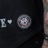 Wornstar Clothing Mens Tee. Live Life Loud Raglan T-Shirt - Red/Black