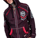 Artist Asylum Collection Hoodie Loud AF Hoodie - Black/Red