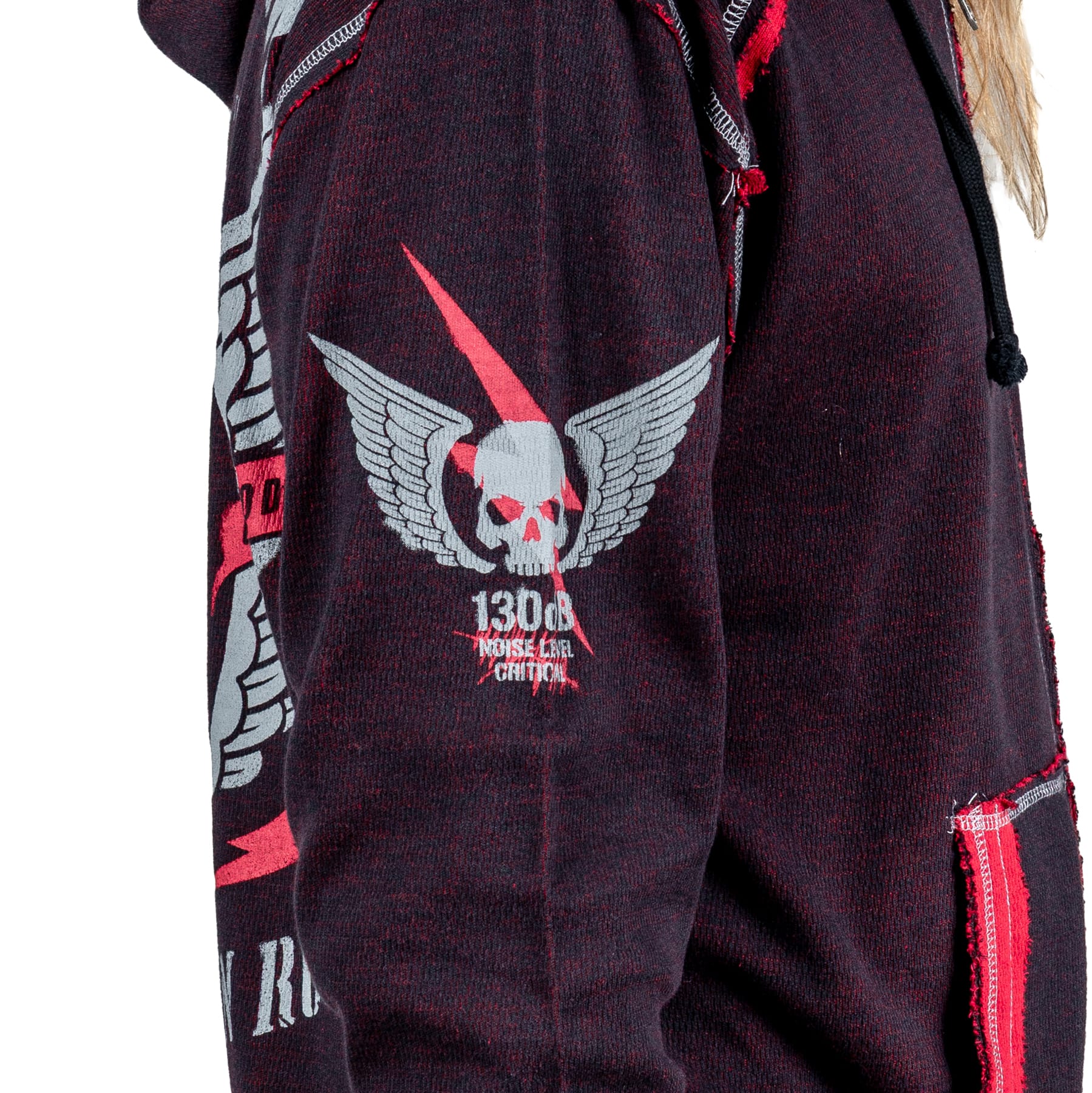 Artist Asylum Collection Hoodie Loud AF Hoodie - Black/Red