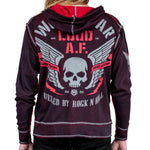 Artist Asylum Collection Hoodie Loud AF Hoodie - Black/Red