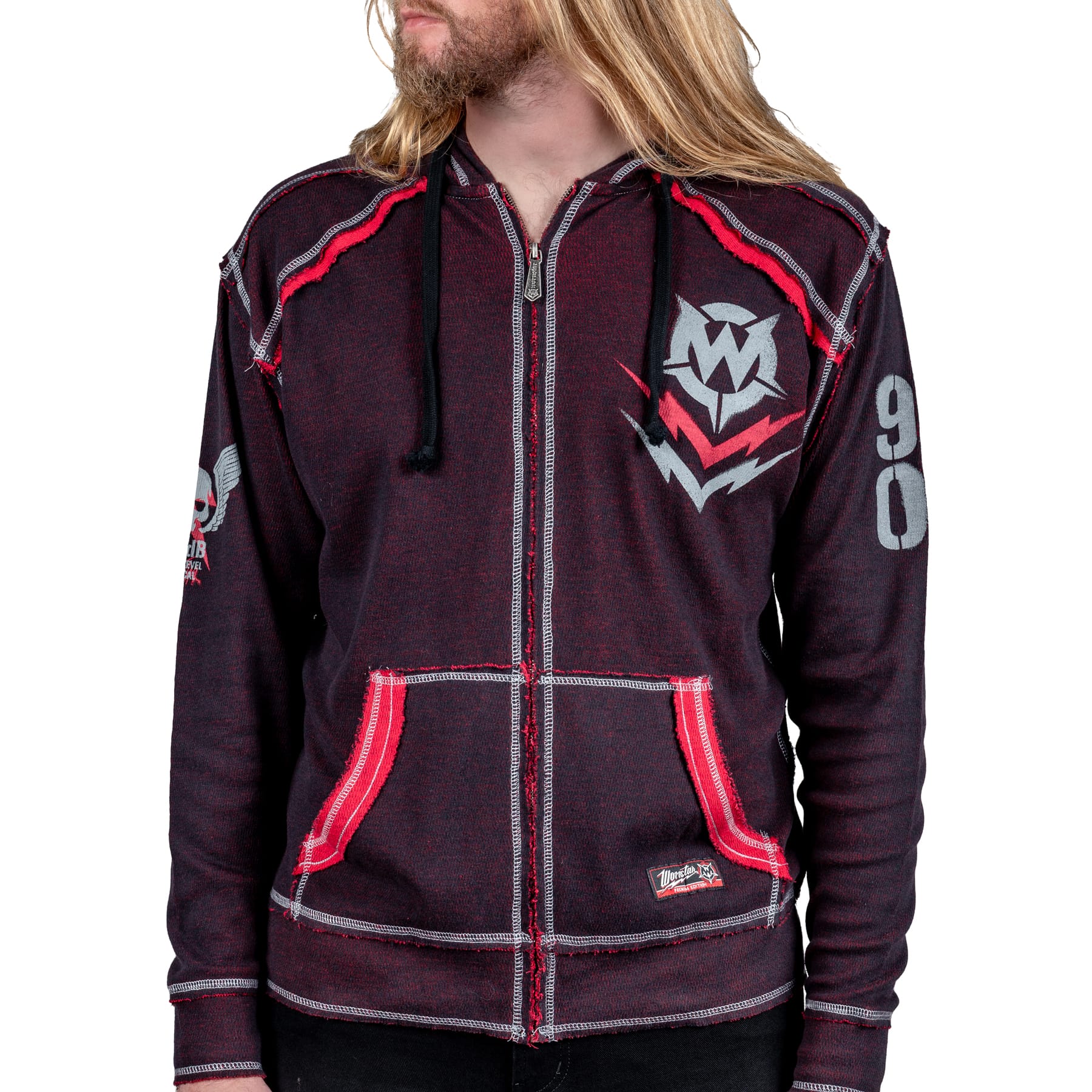 Artist Asylum Collection Hoodie Loud AF Hoodie - Black/Red