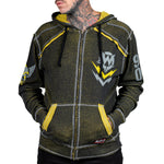 Artist Asylum Collection Hoodie Loud AF Hoodie - Black/Yellow
