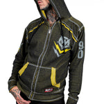 Artist Asylum Collection Hoodie Loud AF Hoodie - Black/Yellow