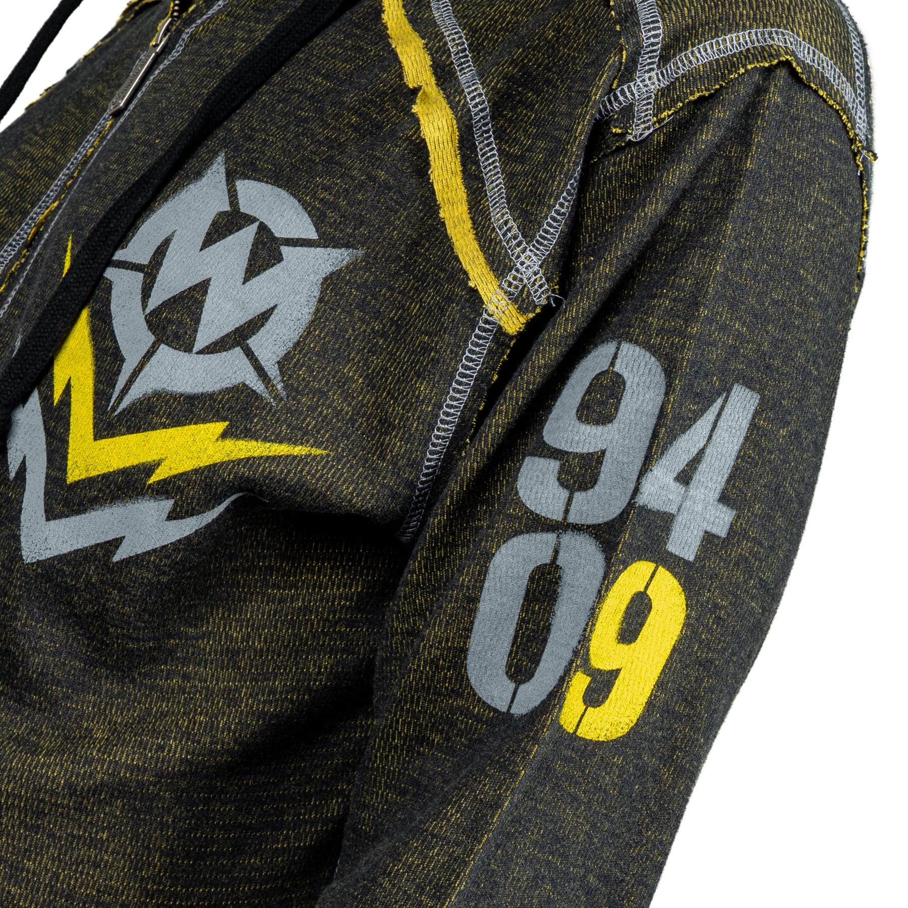 Artist Asylum Collection Hoodie Loud AF Hoodie - Black/Yellow