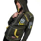 Artist Asylum Collection Hoodie Loud AF Hoodie - Black/Yellow